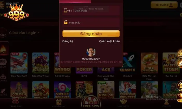 Xác nhận mở tài khoản và tiến hành đăng nhập 