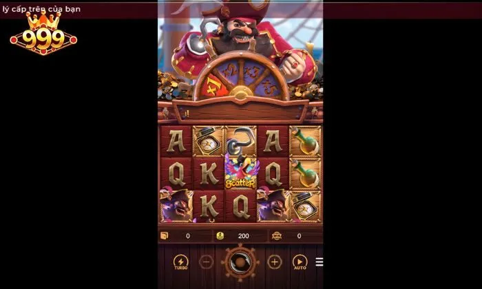 Captain's Bounty 999BET Quan sát kỹ các biểu tượng Wild và Scatter