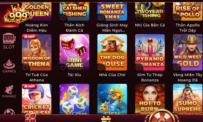 Kho game giải trí đa dạng 