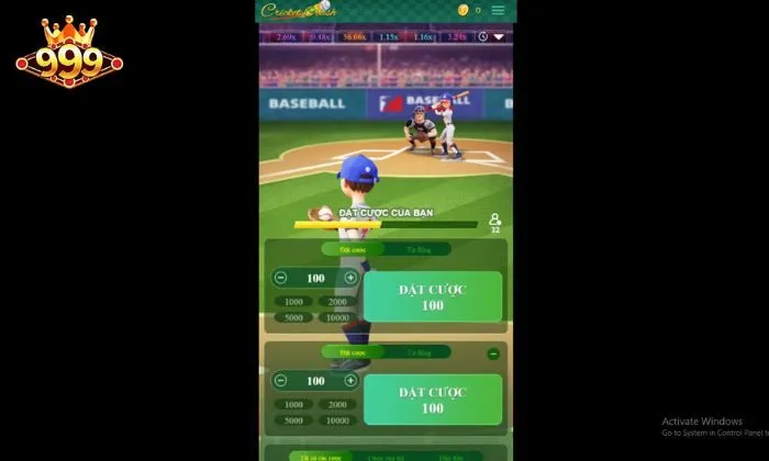 Cách chơi Cricket Crash 999BET dễ hiểu nhất