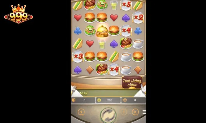 Luật chơi Diner Delights 999bet đơn giản, dễ hiểu