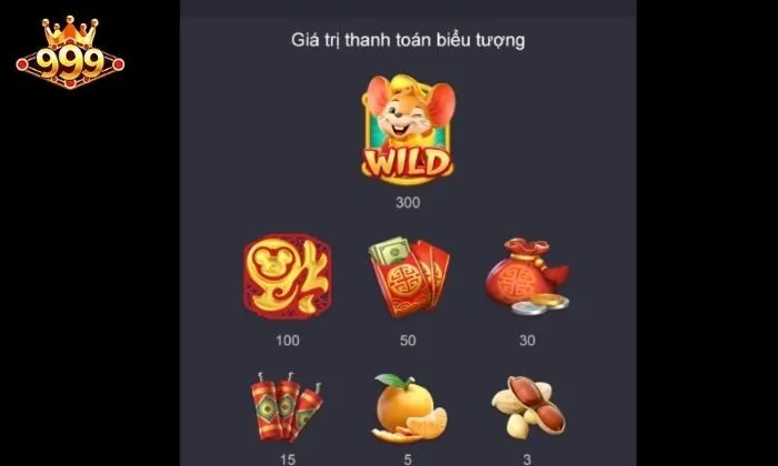 Fortune Mouse 999bet Xem xét kĩ bảng trả thưởng để nắm rõ giá trị biểu tượng