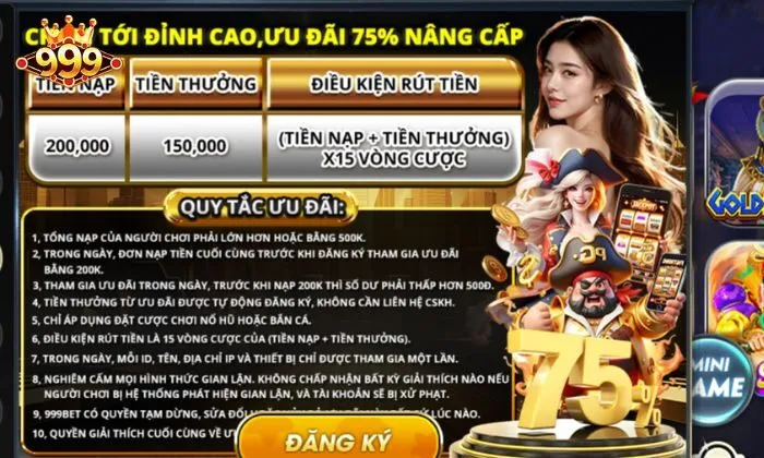 Đăng ký tài khoản thành viên tại cổng game bài 999BET