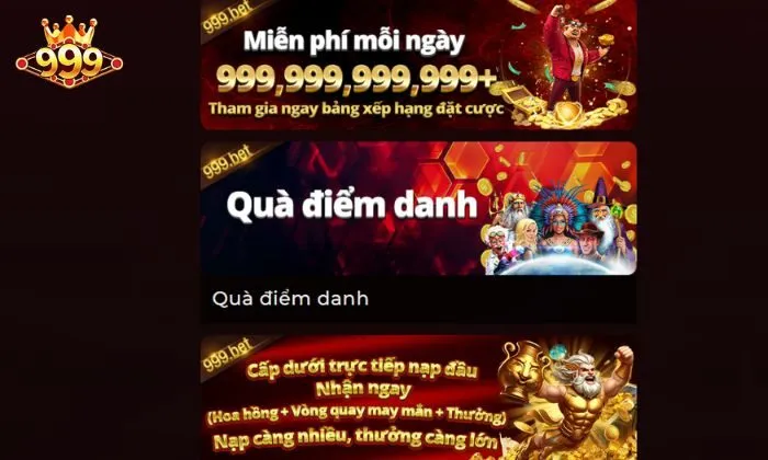 Chương trình quà điểm danh 999BET là gì?