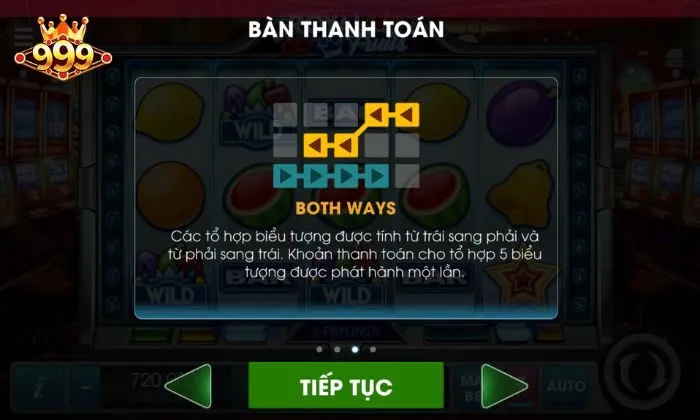 Luật chơi Royal Fruits 999BET