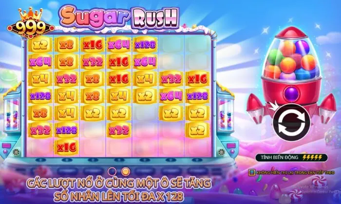 Luật chơi Sugar Rush 999BET dễ hiểu nhất
